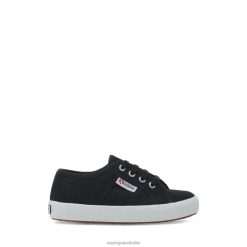 Superga 2750 6JR0T127 Black White | Superga 2750 Kids Easylite