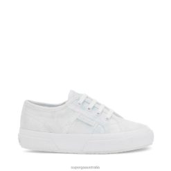 Superga 2750 6JR0T144 White-Lt Blue Clouds | Superga 2750 Kids Clouds Print