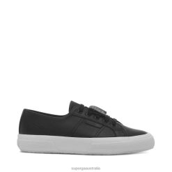 Superga 2750 6JR0T146 Black-White | Superga 2750 Grape-Based Faux Leather