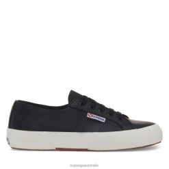 Superga 2750 6JR0T315 Black | Superga 2750 Unlined Nappa -F Avorio