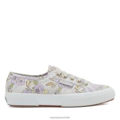 Superga 2750 6JR0T503 Beige Lilla Yellow | Superga 2750 Floral Print Lt Beige Lilla Lt Yellow Flowe