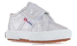 Superga 2750 6JR0T642 Grey Silver | Superga 2750 Baby Strap Lame