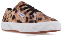 Superga 2750 6JR0T657 Lt Beige Leopard | Superga 2750 Kids Print Velvet