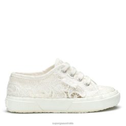 Superga 2750 6JR0T661 Total White | Superga 2750 Kids Macrame Avorio