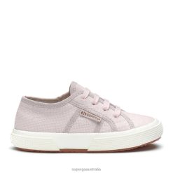 Superga 2750 6JR0T685 Pink Magenta Leaves | Superga 2750 Kids Organic Canvas Natural Dye