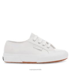 Superga 2750 6JR0T686 White | Superga 2750 Kids Vegan Faux Leather