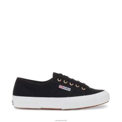 Superga 2750 6JR0T738 Black/Pale Gold | Superga 2750 Cotu Classic Sneakers - Black Pale Gold