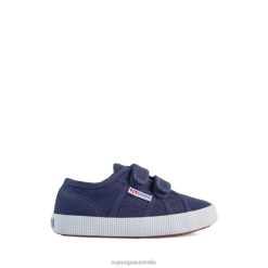Superga 2750 6JR0T94 Navy-White | Superga 2750 Kids Straps Easylite