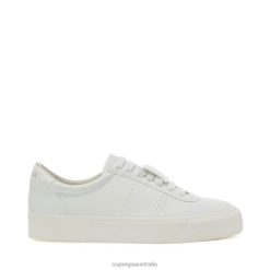 Superga Australia 6JR0T155 White-White-Unico | Superga 4834 Club S Up Grape-Based Fau