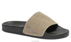 Superga Australia 6JR0T221 Green Tortora Black | Superga 1908 Linen