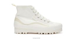 Superga Australia 6JR0T250 White-Beige Mix | Superga 2469 Alpina Wave Hd Print