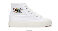 Superga Australia 6JR0T256 White Multicolor | Superga 2696 Stripe Multicolor Logo