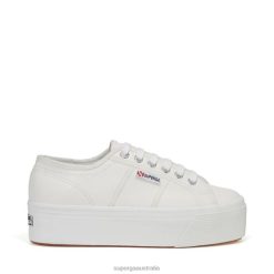 Superga Australia 6JR0T39 White | Superga 2790 Tumbled Leather