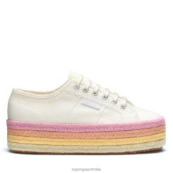 Superga Australia 6JR0T425 White-Candy Multicolour | Superga 2790 Multicolour Rope White Avorio-Candy Multicolour