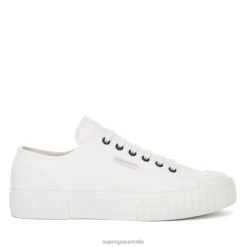 Superga Australia 6JR0T451 White-Grey Colomba | Superga 2630 Cotu White Avorio-Grey Colomba