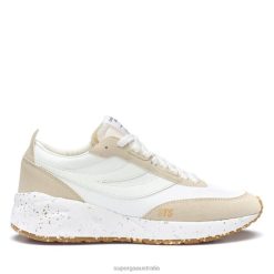 Superga Australia 6JR0T528 Beige Lt | Superga 4089 Training 9Ts Slim Vegan Faux Leather -F Avorio