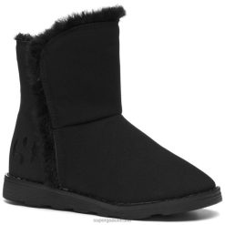 Superga Australia 6JR0T673 Total Black | Superga 4033 Kids Faux Suede