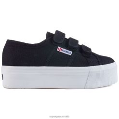 Superga Shoes 6JR0T198 Black-Fwhite | Superga 2790 Straps