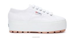 Superga Shoes 6JR0T200 White-Pink Smoke | Superga 2790 Tank