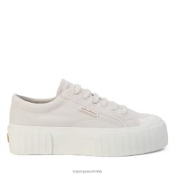 Superga Shoes 6JR0T318 Dried Magenta Leaves | Superga 2631 Stripe Platform Organic Natural Dye