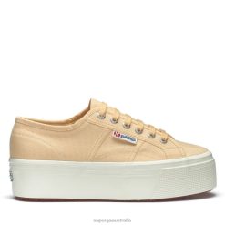 Superga Shoes 6JR0T331 Yellow Lt | Superga 2790 Linea Up Down -F Avorio