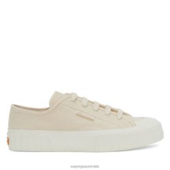 Superga Shoes 6JR0T426 Beige Raw | Superga 2630 Stripe Organic Canvas