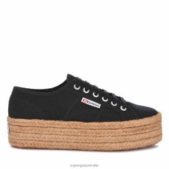 Superga Shoes 6JR0T443 Black | Superga 2790 Rope