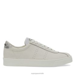 Superga Shoes 6JR0T455 White Black Snake | Superga 2843 Club S Micro Faux Snake White Avorio Black Snake