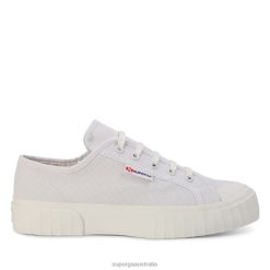 Superga Shoes 6JR0T557 Grey Lt-White | Superga 2630 Cotu Avorio