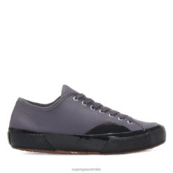 Superga Shoes 6JR0T588 Grey Storm-Black | Superga 2431 Vietnam Canvas